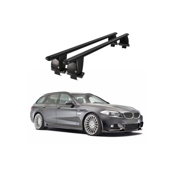 Bare transversale portbagaj auto aluminiu compatibile plafon neted BMW Seria 5 F11 Touring 2010-2016 argintii sau negre Cod: CB200101 Kit-109-poza 2-Dacenergy.ro