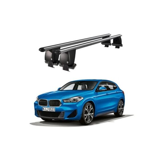Bare transversale portbagaj auto aluminiu compatibile plafon neted BMW X2 F39 2018-> argintii sau negre Cod: CB200101 Kit-101-Dacenergy.ro