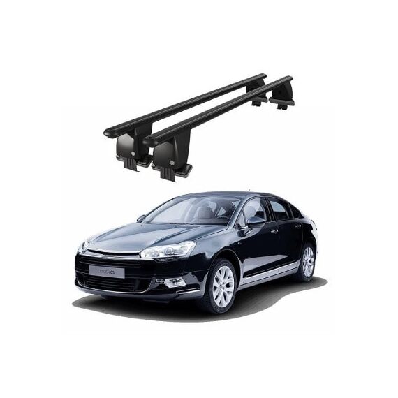 Bare transversale portbagaj auto aluminiu compatibile plafon neted Citroen C5 Mk1 2000-2007 argintii sau negre Cod: CB200101 Kit-103-poza 2-Dacenergy.ro