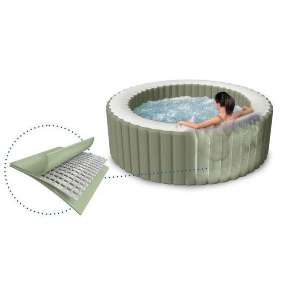 Spa gonflabil cu hidromasaj pentru 6 persoane, 3 straturi cu fibre FiberTech, prelata de protectie, pompa de filtrare incorporata, panou de control modern, 1098 litri, 216 x 71 cm-poza 8-Dacenergy.ro
