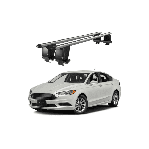 Bare transversale portbagaj auto aluminiu compatibile plafon neted Ford Fusion Sedan II 2013-> argintii sau negre Cod: CB200101 Kit-101-Dacenergy.ro