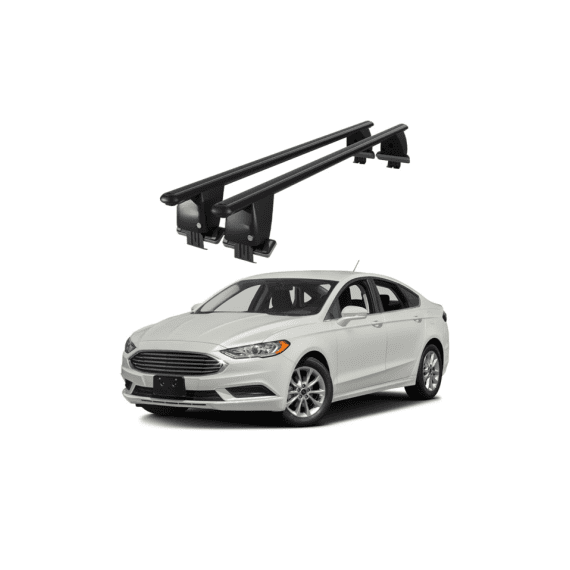 Bare transversale portbagaj auto aluminiu compatibile plafon neted Ford Fusion Sedan II 2013-> argintii sau negre Cod: CB200101 Kit-101-poza 2-Dacenergy.ro