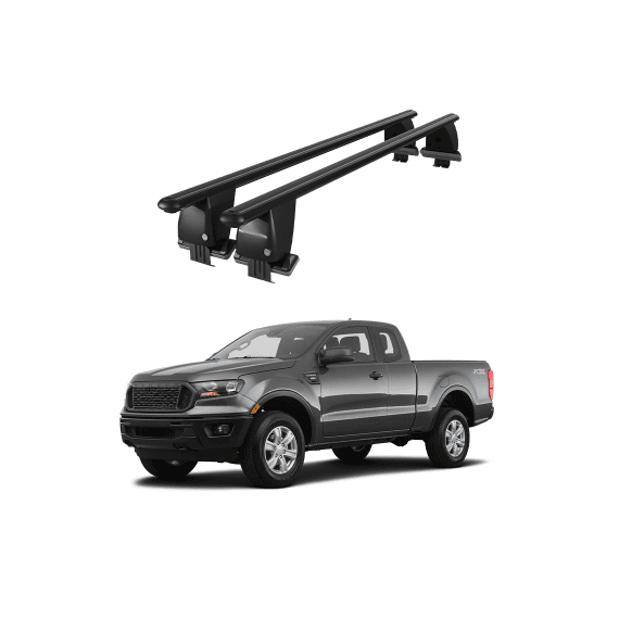 Bare transversale portbagaj auto aluminiu compatibile plafon neted Ford Ranger 2011-> argintii sau negre Cod: CB200101 Kit-108-poza 2-Dacenergy.ro