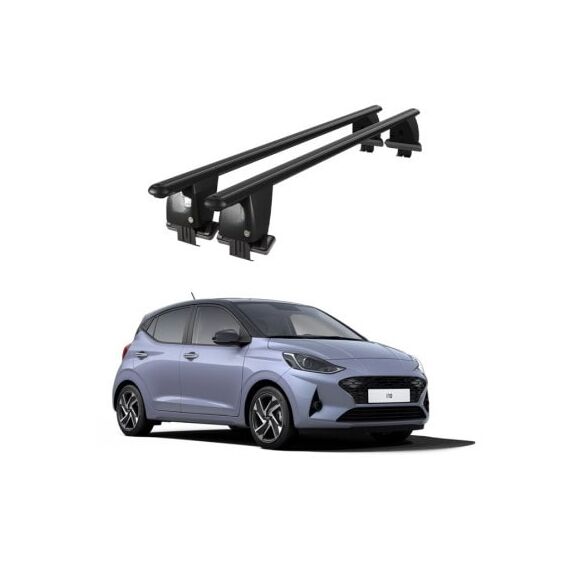 Bare transversale portbagaj auto aluminiu compatibile plafon neted Hyundai i10 AC3 2019-> argintii sau negre Cod: CB200101 Kit-108-poza 2-Dacenergy.ro