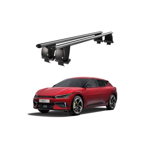 Bare transversale portbagaj auto aluminiu compatibile plafon neted Kia EV6 2021-> argintii sau negre Cod: CB200101 Kit-103-Dacenergy.ro