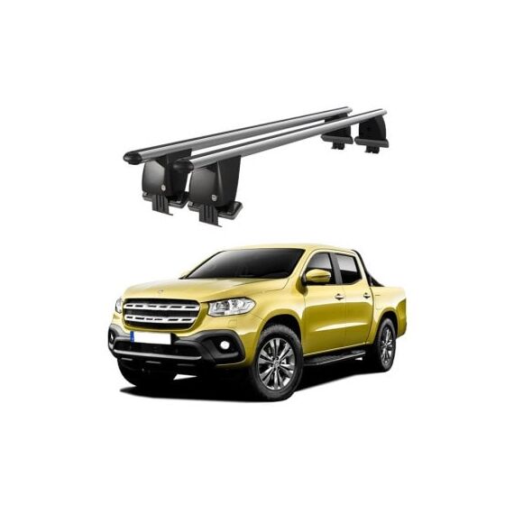 Bare transversale portbagaj auto aluminiu compatibile plafon neted Mercedes-Benz X-Class 470 2018-> argintii sau negre Cod: CB200101 Kit-102-Dacenergy.ro