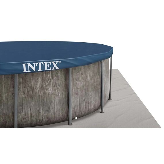 Piscina supraterana cadru metalic rotunda Intex, 457x122 cm, capacitate 16805 litri, pompa filtru cartus 3785 l/h, scara balustrada antiderapanta, prelata protectie, covor sol, liner PVC 3 straturi, asamblare rapida 45 min, Albastru-poza 4-Dacenergy.ro