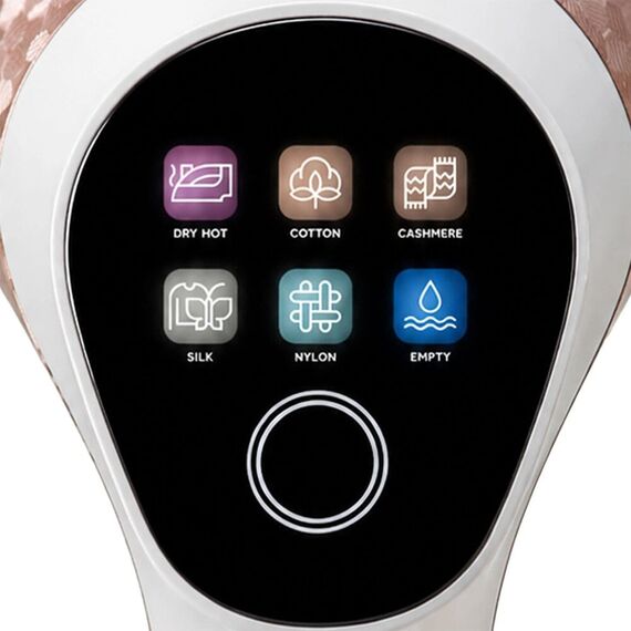 Aparat de calcat cu abur Berdsen, 2000 W, 320 ml, LCD touchscreen, 4 trepte, ceramic, Alb-poza 2-Dacenergy.ro
