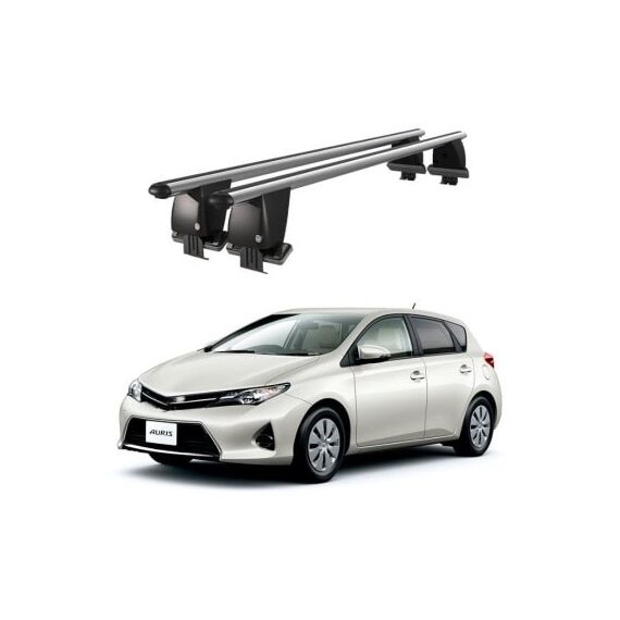 Bare transversale portbagaj auto aluminiu compatibile plafon neted Toyota Auris E180  2012-2018 argintii sau negre Cod: CB200101 Kit-108-Dacenergy.ro