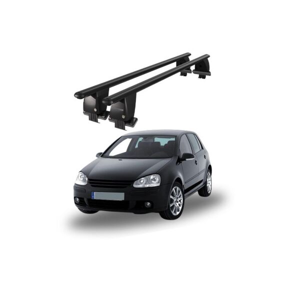 Bare transversale portbagaj auto aluminiu compatibile plafon neted Volkswagen Golf Plus 1K 2003-2008 argintii sau negre Cod: CB200101 Kit-102-poza 2-Dacenergy.ro