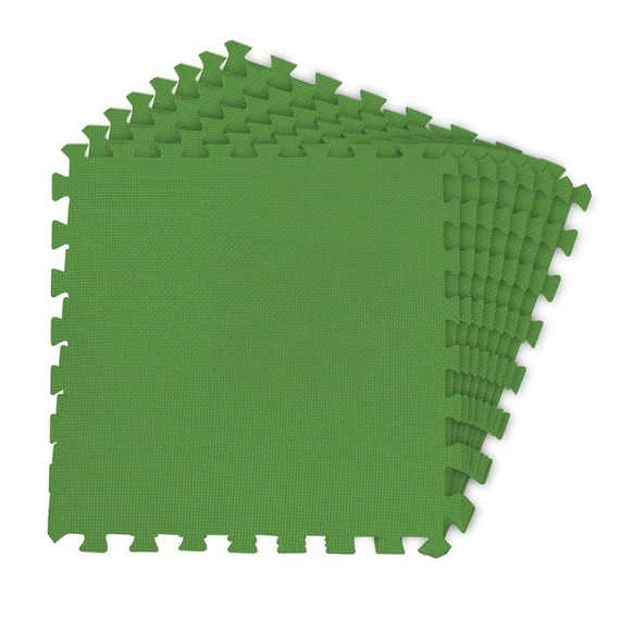 Covor Protectie Piscina Puzzle DacEnergy, 8 Bucati, 50x50 cm, Grosime 10 mm, PVC, Suprafata 1.9 mp, Antiderapant, Termoizolant, Rezistent Apa si Mucegai, Montaj Rapid, Compatibil Trambuline Locuri de Joaca Terase, 1.4 kg, Verde, Culoare: Verde, Lungime: 50 cm-Dacenergy.ro