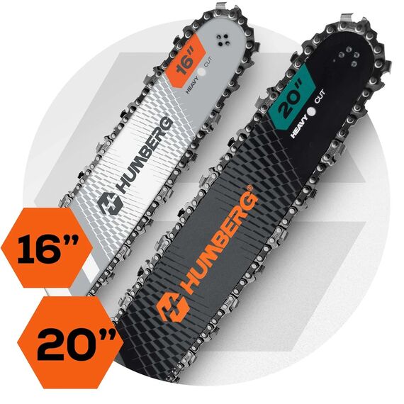 Drujba Benzina Humberg, Motor 2 Timpi 58 cm3 / 2.3 kW, Sina max 50 cm, Set 2 Sine Ghidaj 16 si 20 Inch-poza 3-Dacenergy.ro