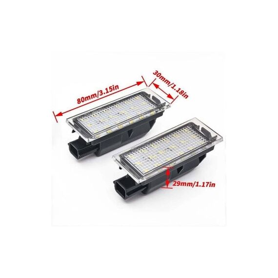 Lampi numar LED compatibile Dacia Logan II facelift Renault Clio Megane Laguna Cod: 71601-poza 2-Dacenergy.ro