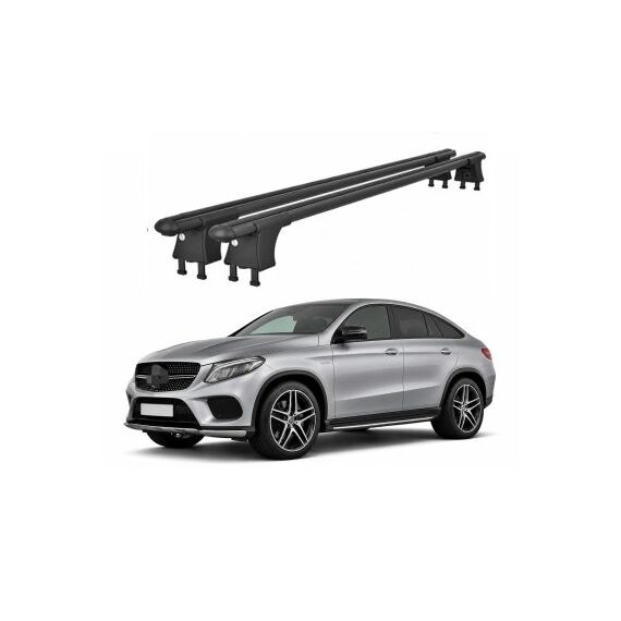 Set bare transversale aluminiu cu prindere in puncte fixe compatibile Mercedes GLE Coupe C167 2018-> negre sau argintii Cod: 120101 Kit 204-poza 2-Dacenergy.ro