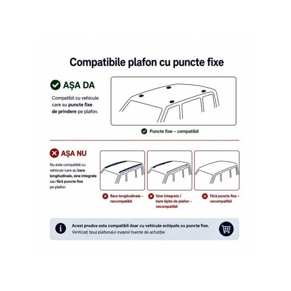 Set bare transversale aluminiu cu prindere in puncte fixe compatibile Mercedes Clasa C W204 2007-2013 negre sau argintii Cod: 120101 Kit 203-poza 5-Dacenergy.ro