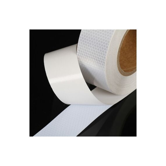 Banda reflectorizanta tip fagure culoare Alba 5cmx25m Cod: CH-022W-poza 3-Dacenergy.ro