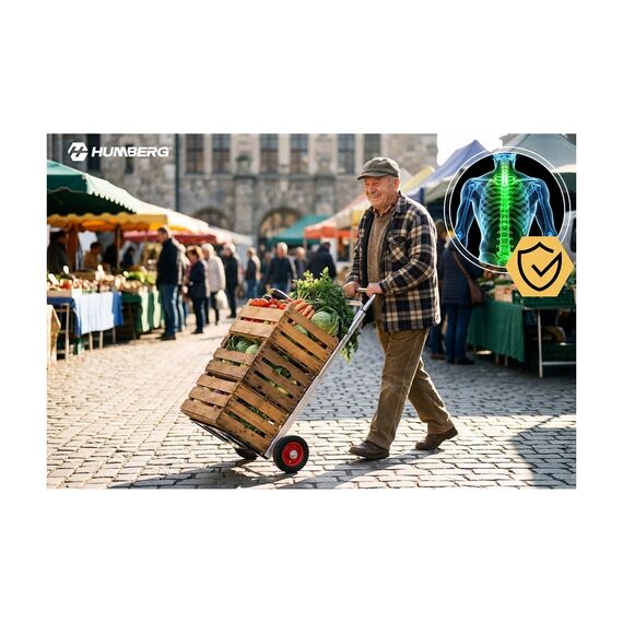 Carucior Transport Pliabil Humberg, Tip Roaba, Capacitate 90 kg, Otel Zincat, 2 Roti cu Ranforsare Metalica, Reglabil 71-108 cm, 41x40x108 cm, Negru Argintiu-poza 9-Dacenergy.ro