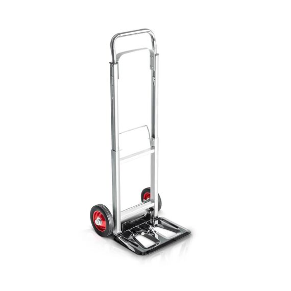 Carucior Transport Pliabil Humberg, Tip Roaba, Capacitate 90 kg, Otel Zincat, 2 Roti cu Ranforsare Metalica, Reglabil 71-108 cm, 41x40x108 cm, Negru Argintiu-Dacenergy.ro