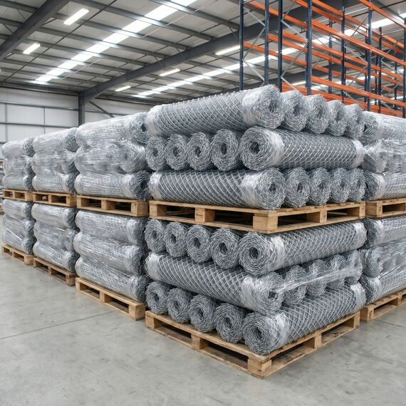 Plasa Gard Impletita Zincata, Rola 10 m, Inaltime 1.2 m, Fir 2.8 mm, Ochi 55 x 55 mm, Sarma Moale Galvanizata, Gradina Curte Teren Agricol-poza 2-Dacenergy.ro