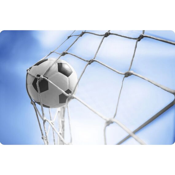 Plasa pentru portii de fotbal, de polietilena, cu franghii de prindere, 180 x 120 cm, alba-poza 3-Dacenergy.ro