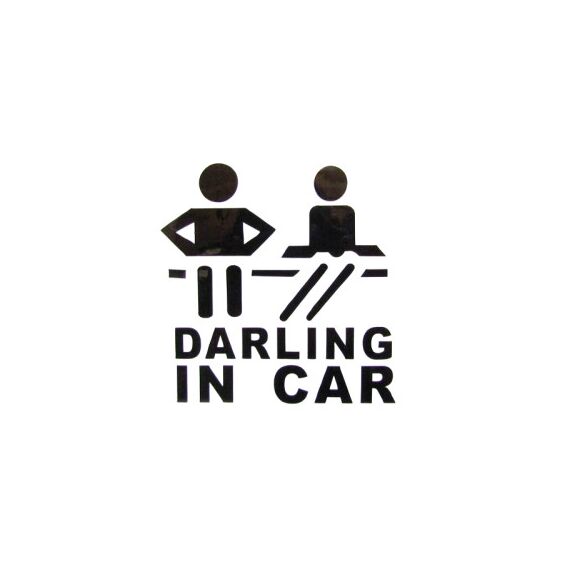 Abtibild "Darling in Car"  culoare Negru Cod: DZ-61-Dacenergy.ro