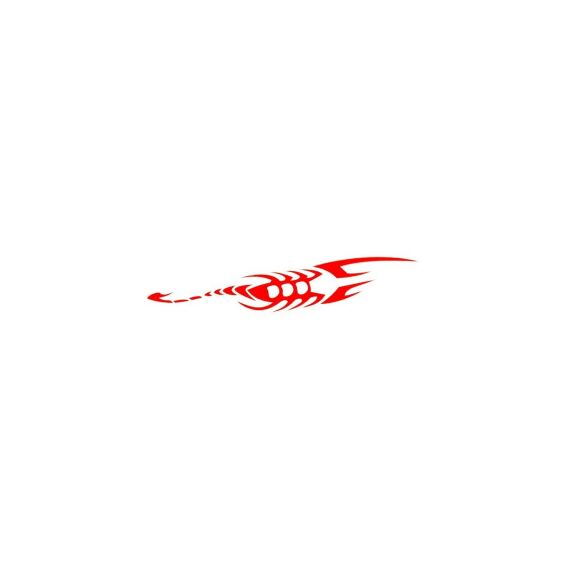Abtibild Scorpion culoare rosu reflectorizant Cod: AN11-Dacenergy.ro
