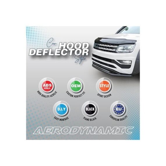 Deflector capota auto compatibil Ford Fiesta VI Mk6 2009-2012 Cod: 30300609-poza 3-Dacenergy.ro