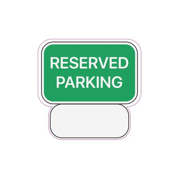 Abtibild "RESERVED PARKING" Cod: TAG 030 / T2-Dacenergy.ro