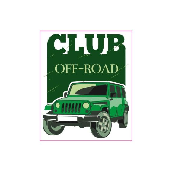 Abtibild "CLUB OFF-ROAD " Cod:TAG 058 / T2-Dacenergy.ro