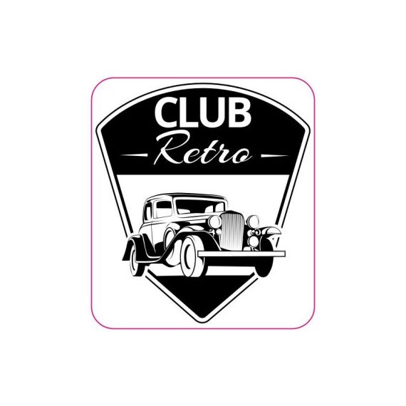 Abtibild "CLUB RETRO" Cod:TAG 053 / T2-Dacenergy.ro