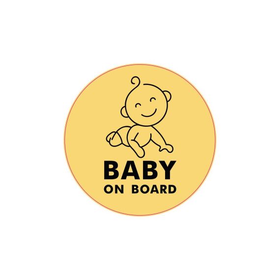 Abtibild "BABY ON BOARD" Cod: TAG 046 / T2-Dacenergy.ro