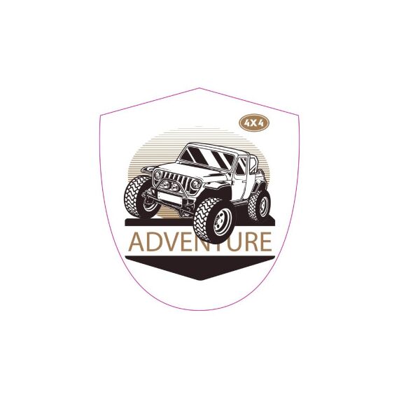 Abtibild "ADVENTURE  4X4"Cod:TAG 006 / T2-Dacenergy.ro
