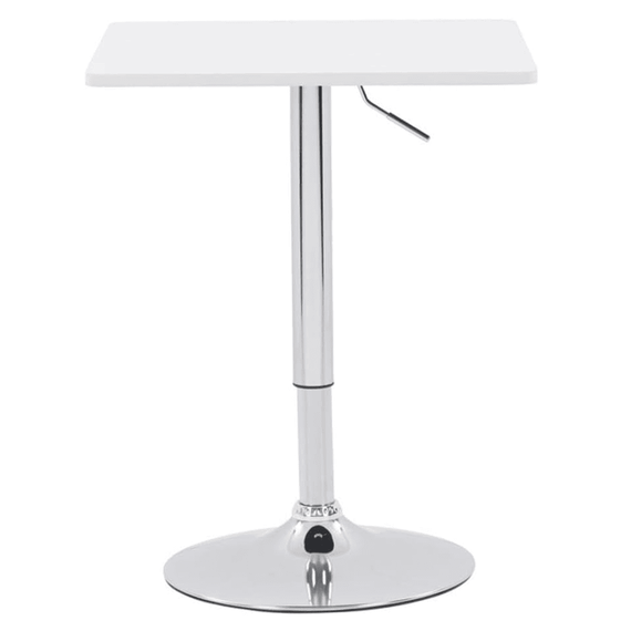 Masă de bar cu înălţime reglabilă, alb, 57x57x84-110 cm, FLORIAN 3 NEW-poza 4-Dacenergy.ro