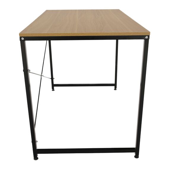 Birou, stejar/negru, 120x60 cm, MELLORA-poza 5-Dacenergy.ro