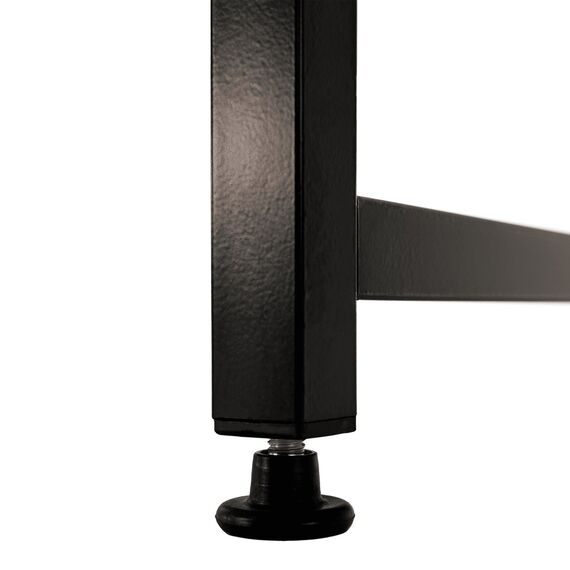 Birou, stejar/negru, 120x60 cm, MELLORA-poza 8-Dacenergy.ro