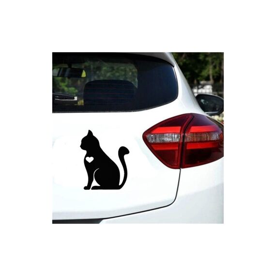 Abtibild Pisica auto decorativ 13x11cm Cod: YGT-13-poza 6-Dacenergy.ro