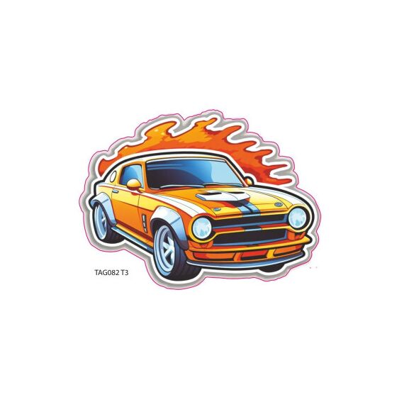 Abtibild " MASINA COLORATA  " Cod: TAG 082/T3-Dacenergy.ro