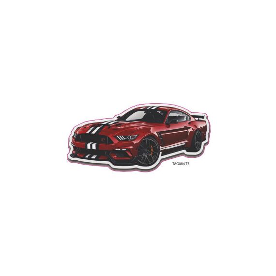 Abtibild " MASINA  ROSIE " Cod: TAG 084/T3-Dacenergy.ro