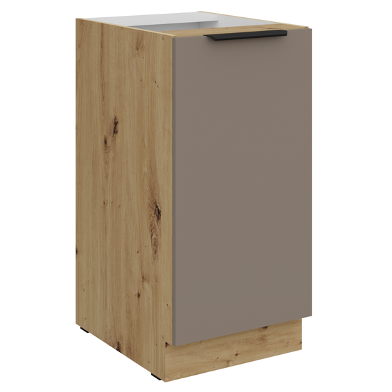 Dulăpior inferior, sandgrau/stejar artisan, FRISBO 40 D 1F BB-Dacenergy.ro