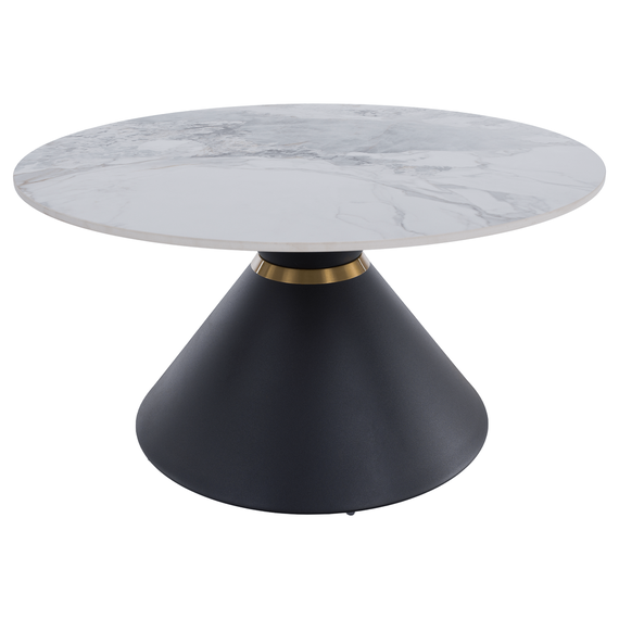 Măsuţe de cafea, set de 2 bucăţi, marmură/negru/auriu, metal, MABUZ NEW-poza 14-Dacenergy.ro