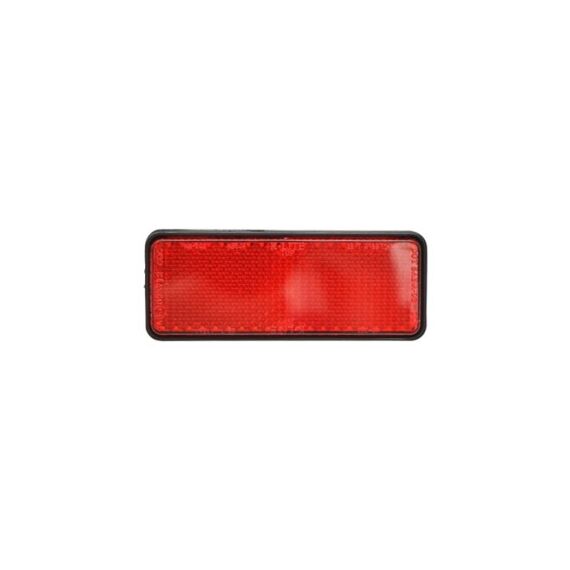 Dreptunghi reflectorizant cu adeziv rosu spate 90x32mm Cod:TR015-Dacenergy.ro