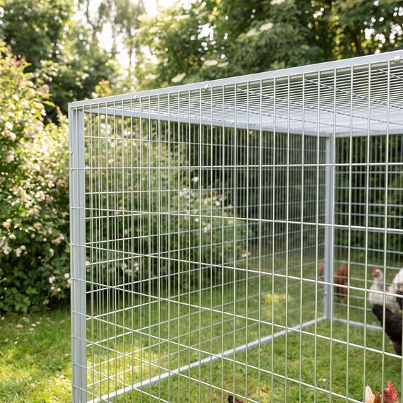 Plasa Gard Sudata Zincata DacEnergy, Rola 20 M.L, Inaltime 1, 50 m, Fir 1, 6 mm, Ochi 100 x 65 mm Dreptunghiular Vertical, Imprejmuire Gradina Curte Teren Agricol, Tarc Animale, Protectie Pomi, Argintiu, Inaltime: 1.5 m, Grosime: 1.6 mm, Dimensiune ochi (L x l) (mm): 100 x 65 mm-poza 3-Dacenergy.ro