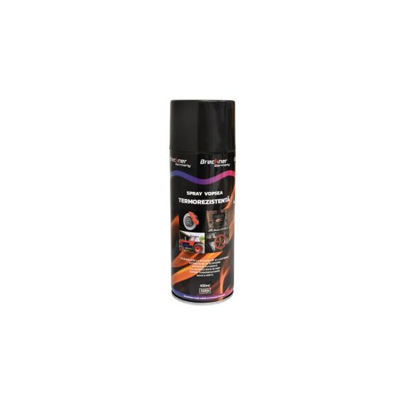 Spray vopsea Negru  rezistent termic pentru etriere 450ml Breckner Cod: BK83114-Dacenergy.ro