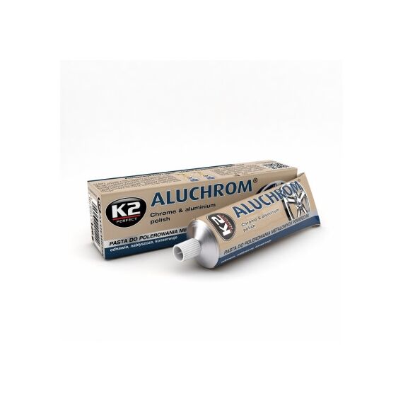 Pasta polish curatare si lustruire suprafete cromate si aluminiu K2 Aluchrom 120g Cod: K0031-Dacenergy.ro