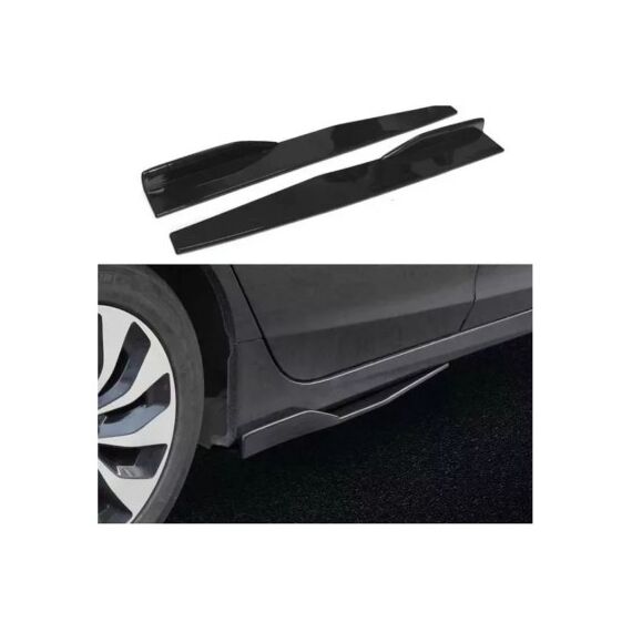Set prelungiri ornament praguri laterale tuning 74.5cm negru  Cod: PRG1011-745-Dacenergy.ro