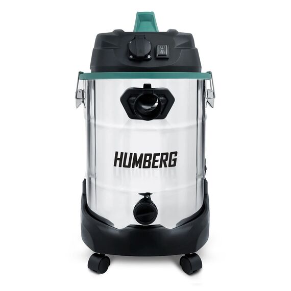Aspirator industrial, putere 1600W, aspirare umeda si uscata, fara sac, 30L, filtru HEPA, functie suflare, argintiu si negru-poza 3-Dacenergy.ro