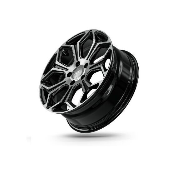 Jante AGT 16x6.5 ET40 5x112 diamond cut compatibile Volkswagen Mercedes Seat Skoda Cupra Cod: AGT 16263-1177-poza 4-Dacenergy.ro