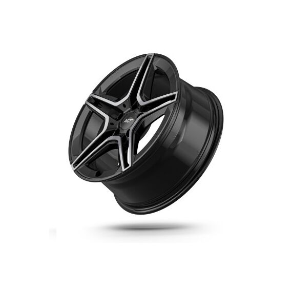 Jante AGT 17x7.5 ET38 5x112 diamond cut compatibile Mercedes Volkswagen Audi Seat Skoda Cupra  Cod: AGT 17273-1114-poza 3-Dacenergy.ro