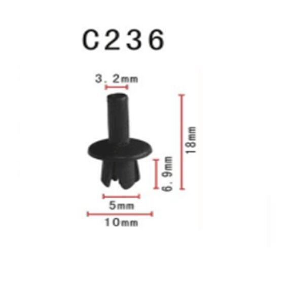 Clips plastic model C236 compatibil Mercedes Cod: C236-poza 2-Dacenergy.ro