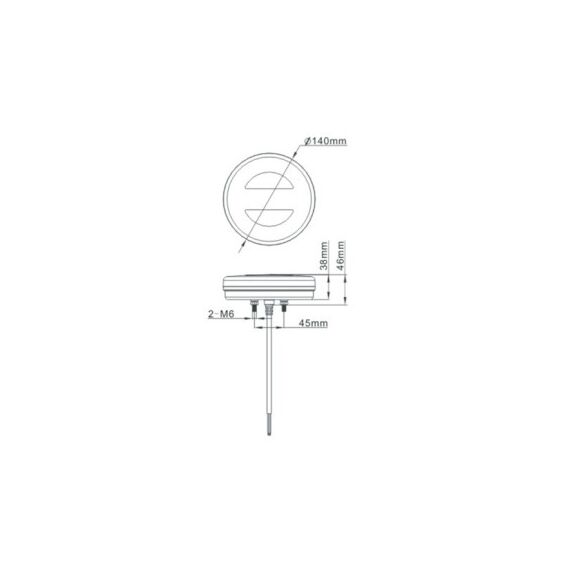 Lampa stop rotunda  camion LED cu semnalizare dinamica 12-24V Cod: SL-5020-poza 2-Dacenergy.ro